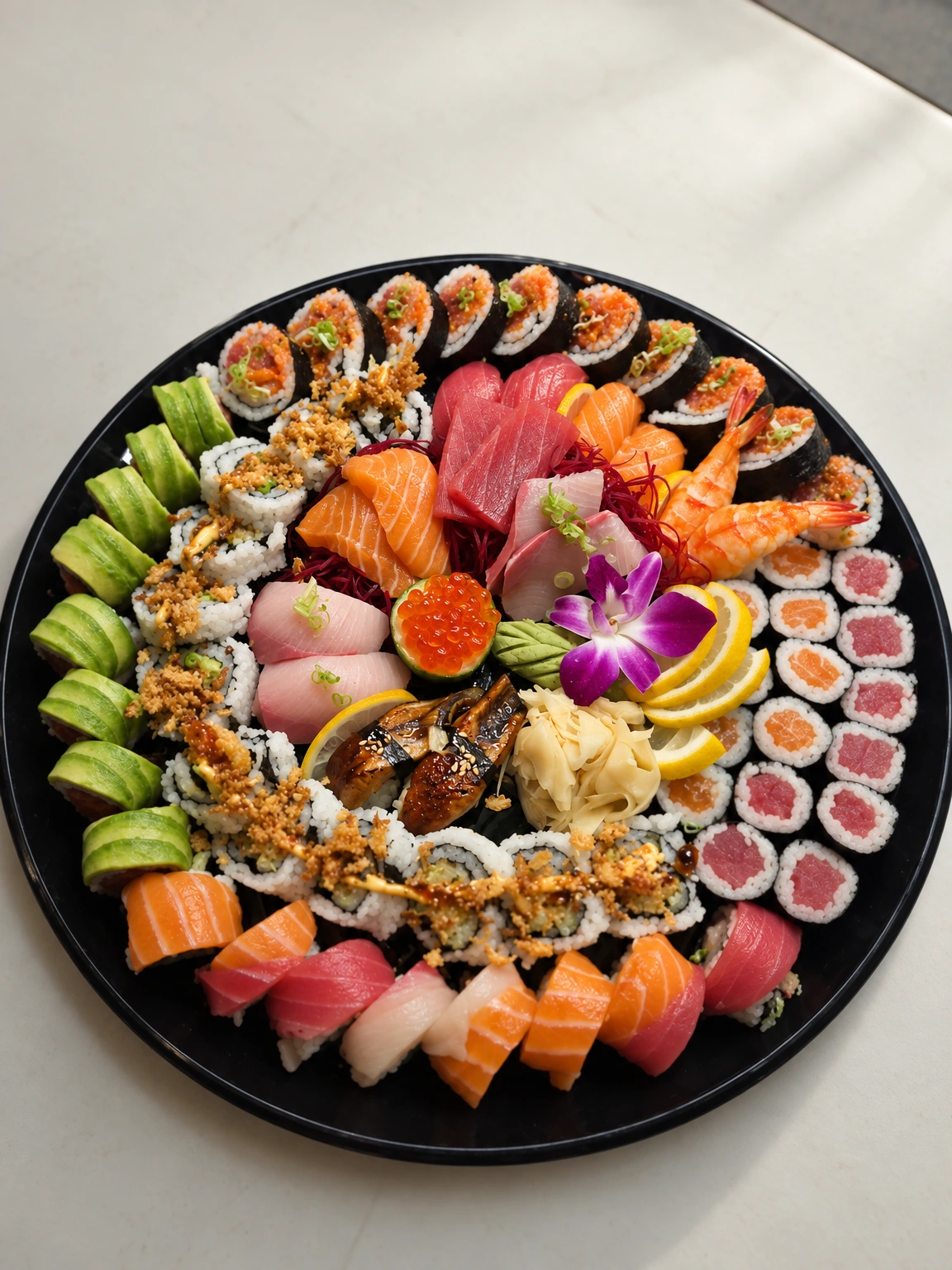 Catering sushi platter